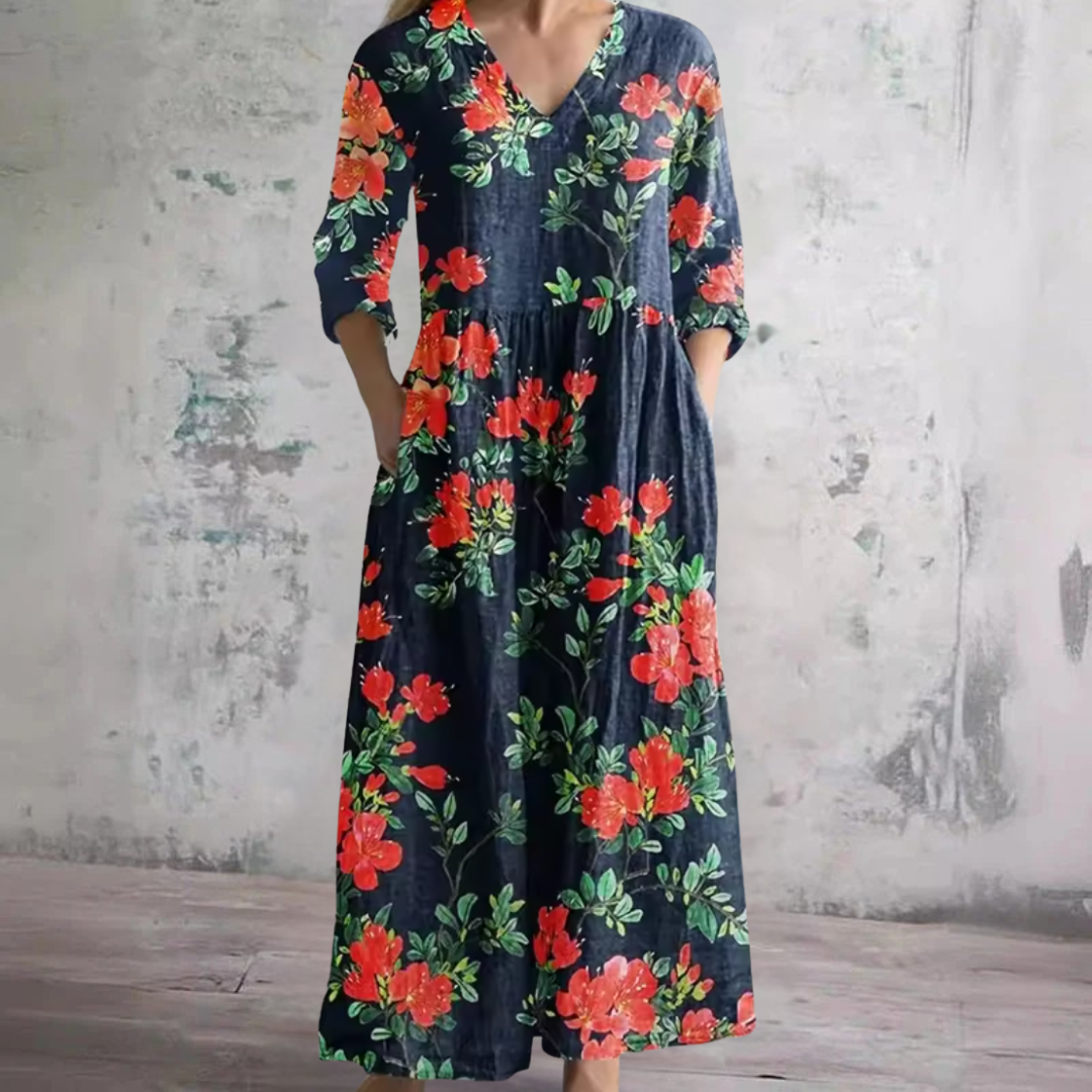 Wendy™ - Blumenmuster-Sommerkleid