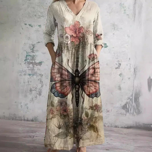 Evelyn™ -  Blumenmuster-Sommerkleid