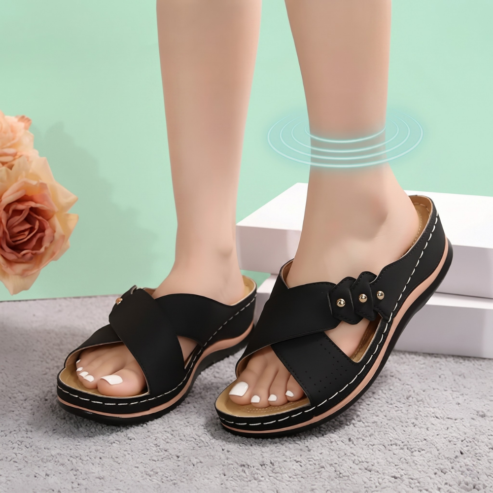 Nerila™ – Atmungsaktive orthopädische Keilsandalen mit hohem Tragekomfort