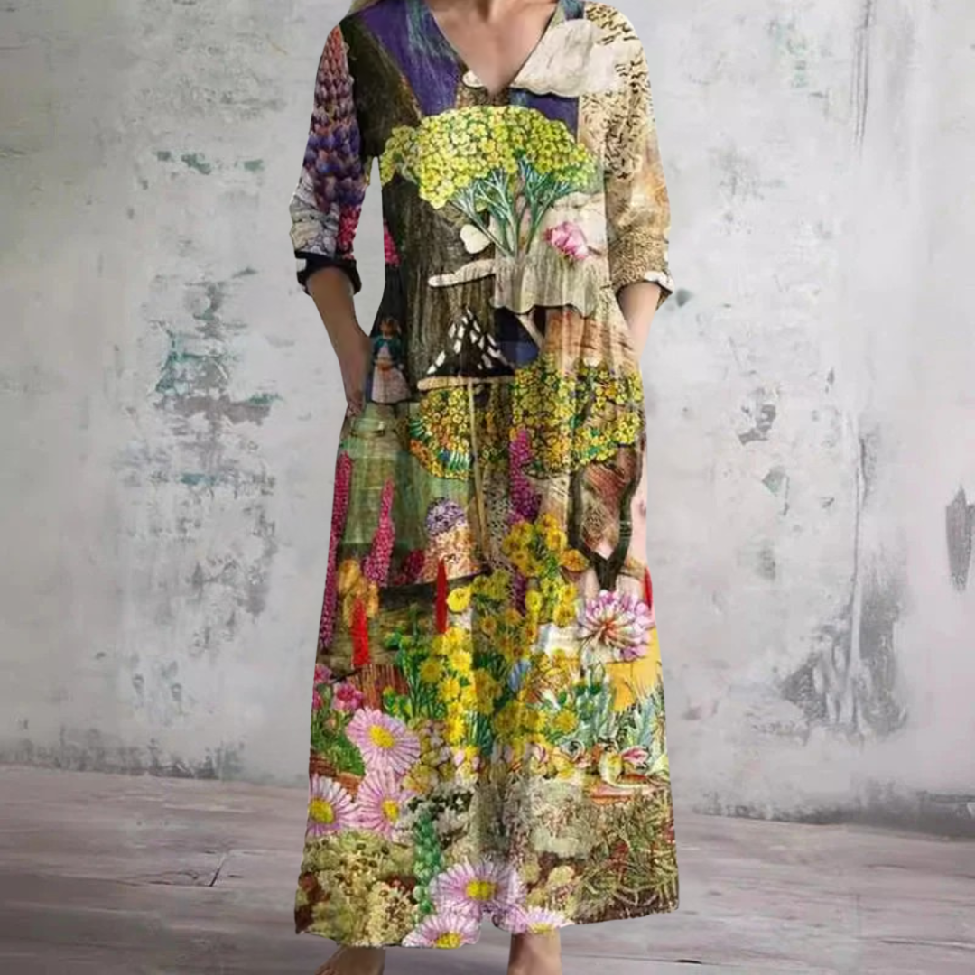Olda™ - Blumenmuster-Sommerkleid