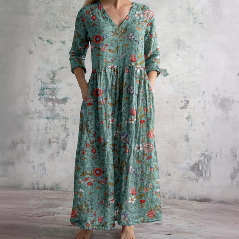 Olivia™ - Blumenmuster-Sommerkleid