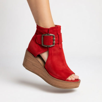 Otap™ – Moderne Stiefeletten mit Keilabsatz und offener Zehenpartie