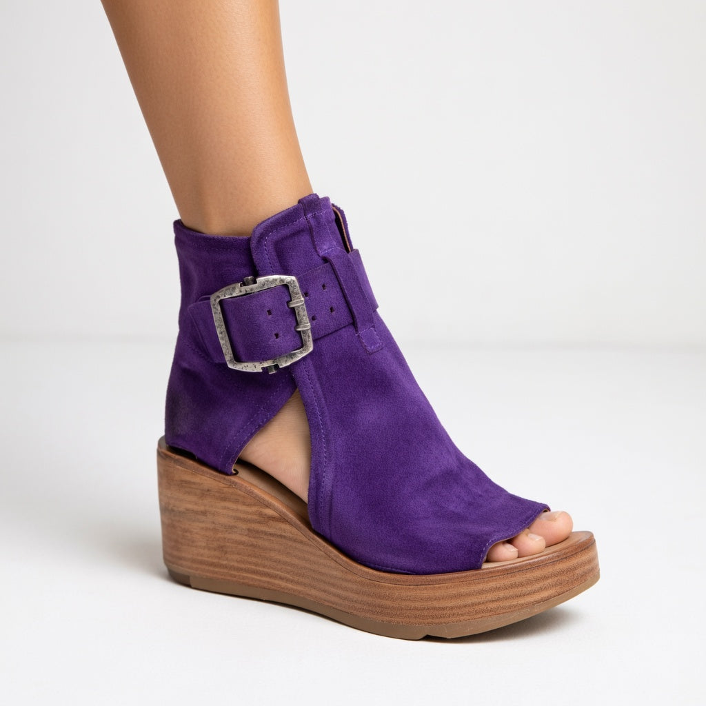 Otap™ – Moderne Stiefeletten mit Keilabsatz und offener Zehenpartie