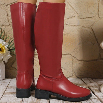 Bea™ – Elegante halbhohe Stiefel mit Seitlichem Reißverschluss