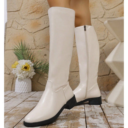 Bea™ – Elegante halbhohe Stiefel mit Seitlichem Reißverschluss