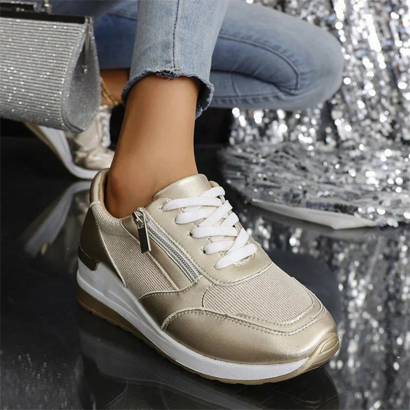 Jeszyl™ – Orthopädische Damen-Sneaker mit Schnürung und Reißverschluss