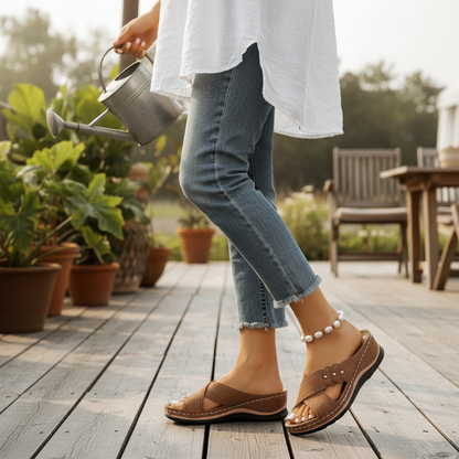 Nerila™ – Atmungsaktive orthopädische Keilsandalen mit hohem Tragekomfort
